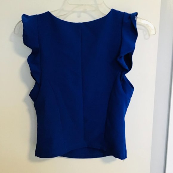 Top With Ruffled Cap Sleeves - Picture 2 of 6